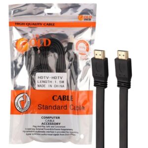 کابل مانیتور فلت گلد اسکار مدل GoldOscar HDMI 1.5M