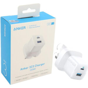 شارژر به همراه کابل PD Lightning انکر مدل ANKER B2331K21 33W سفید