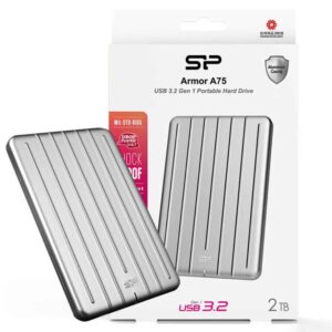 هارد اکسترنال سیلیکون پاور مدل SILICON POWER 2TB A75 نقره ای